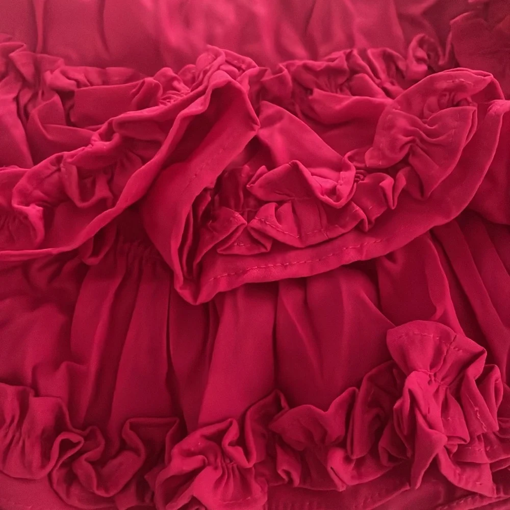 Ralph Lauren cerise pink ruffle skirt age 3 wedding party boho